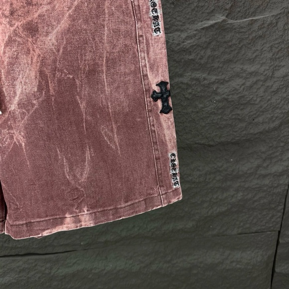 Chrome Hearts Red Drawstring Camouflage Sports Shorts - Picture 7 of 9